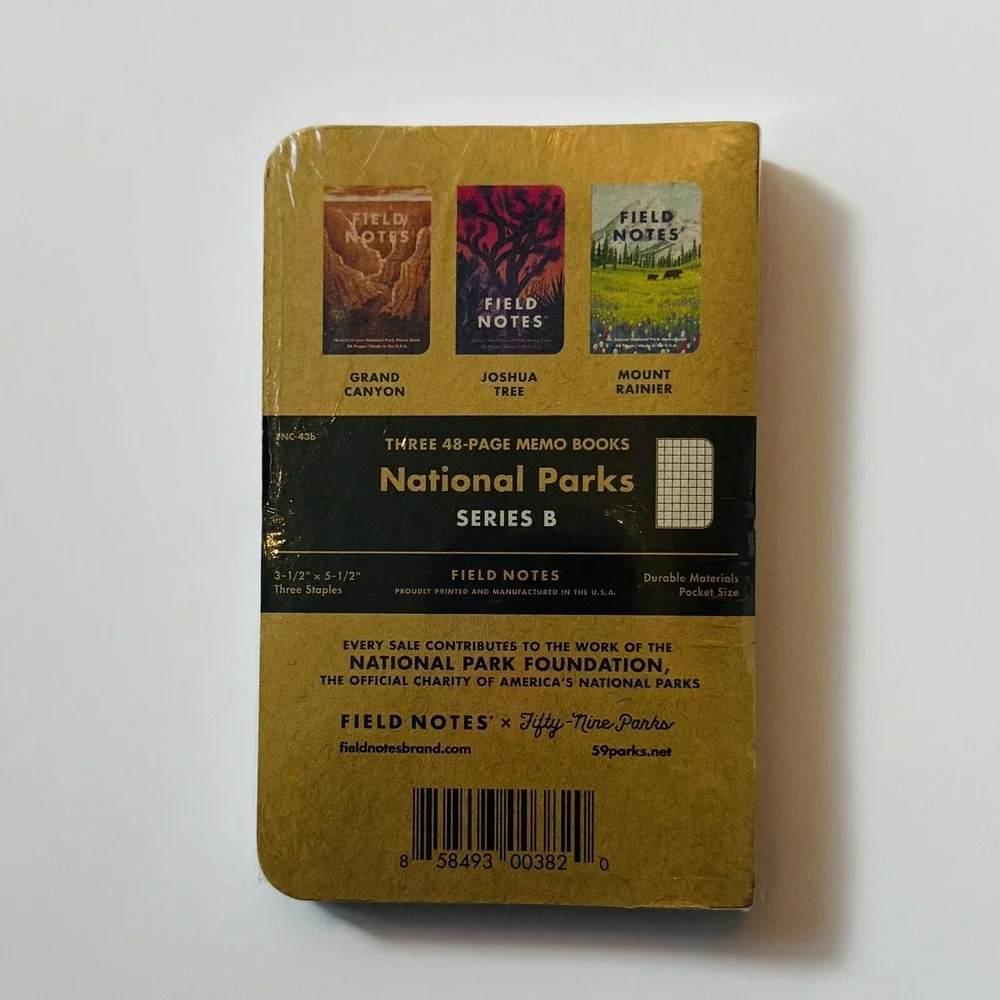 Field Notes National Parks Series Grand Canyon Joshua Tree Mount Rainier FNC-43b